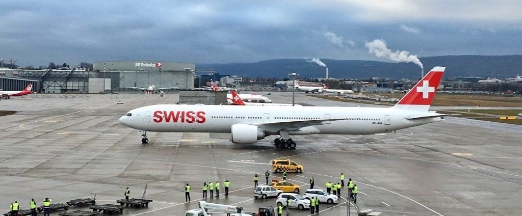 Swiss 777 Flugzeug