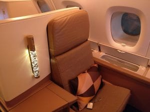 Etihad Airways Business Class Airbus A380