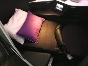 Virgin Australia Business Class Boeing 777 Sitz