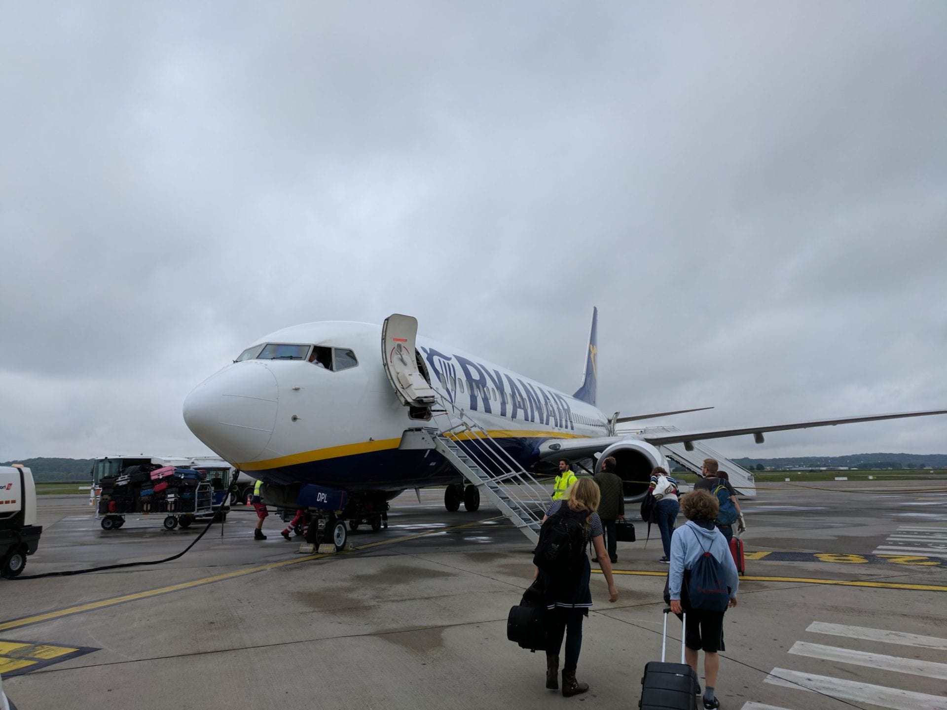 Ryanair Boarding Fußmarsch