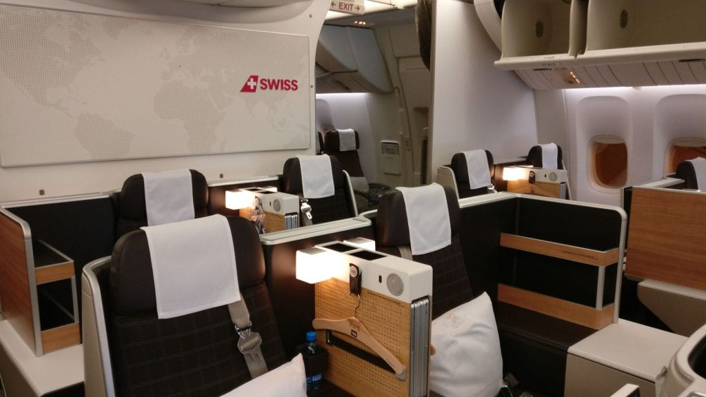 Swiss Business Class Boeing 777, 