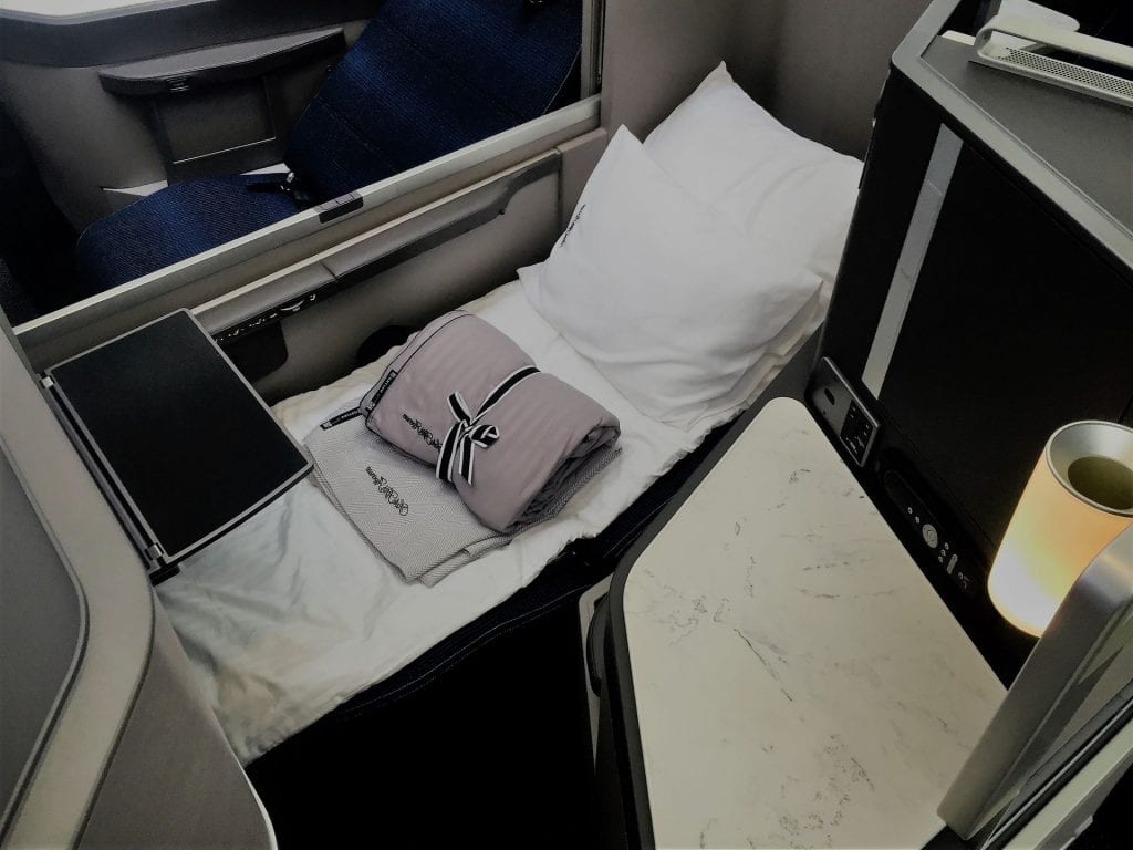 United Polaris Business Class Boeing 767 Sitz Bett