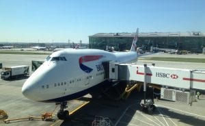 British airways boeing 747 heathrow