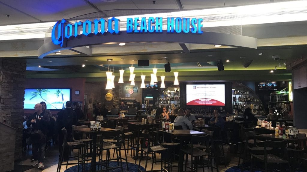 corona beach house miami airport priority pass restaurant