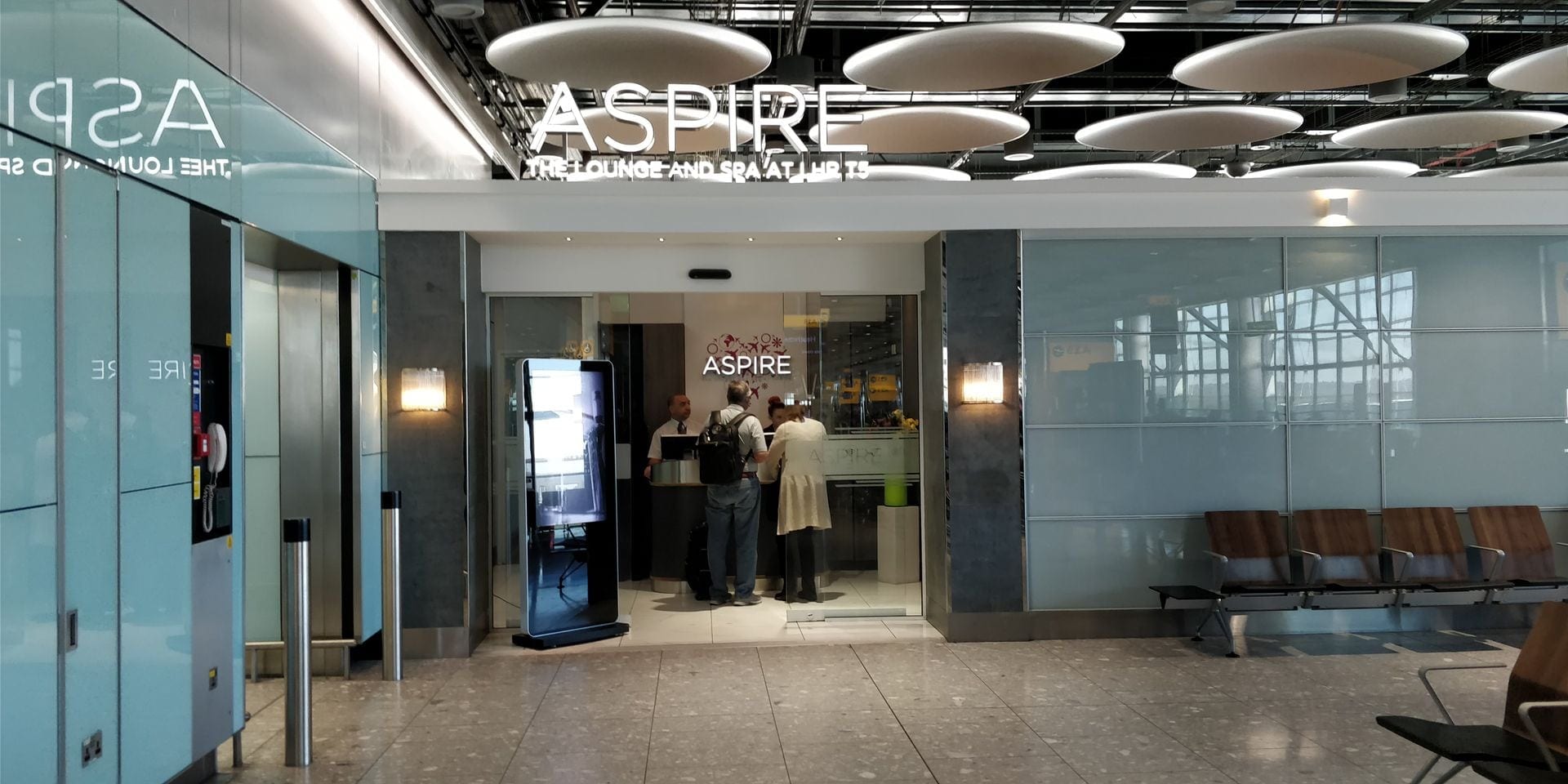 Aspire Lounge London Heathrow T5 Eingang