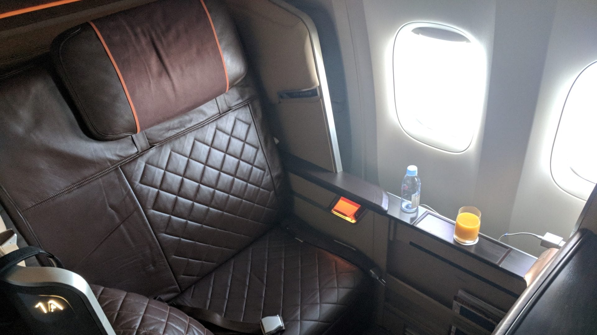 Singapore Airlines First Class Sitz