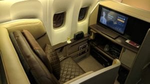 Singapore Airlines First Class Sitze 1A