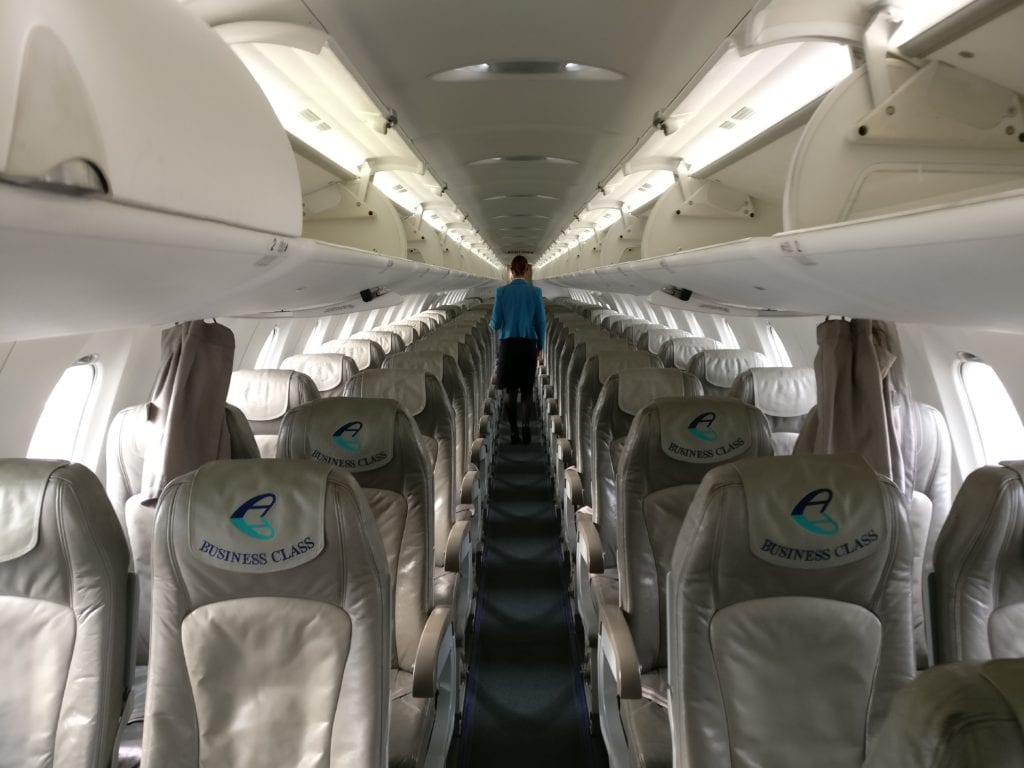 Adria Airways Economy Class Kabine
