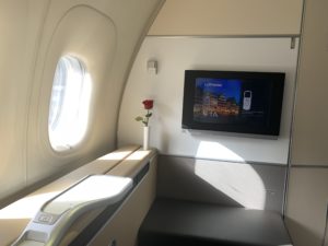 Lufthansa 747 First Class Sitz 1A