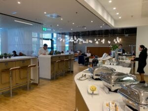 Neue Lufthansa Business Lounge Mailand Aufenthaltszone