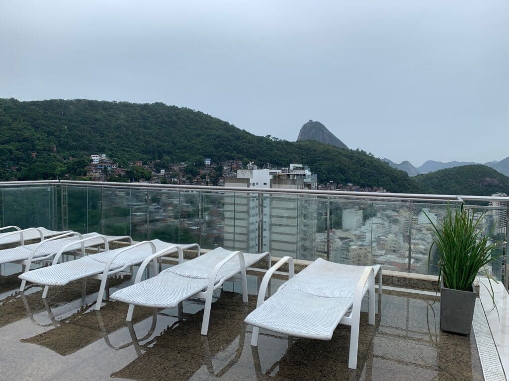 Hilton Rio De Janeiro Copacabana Rooftop Chairs