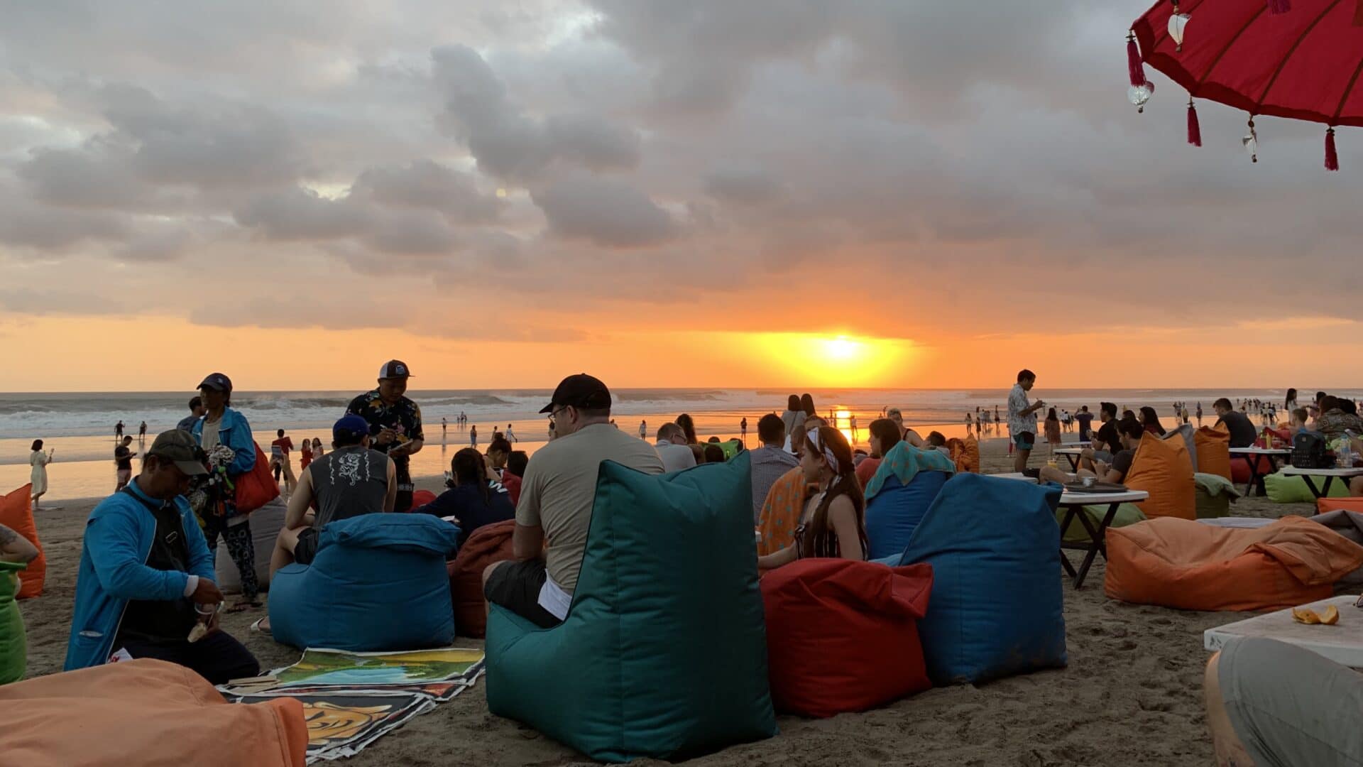 Sonnenuntergang Seminyak Bali 2019