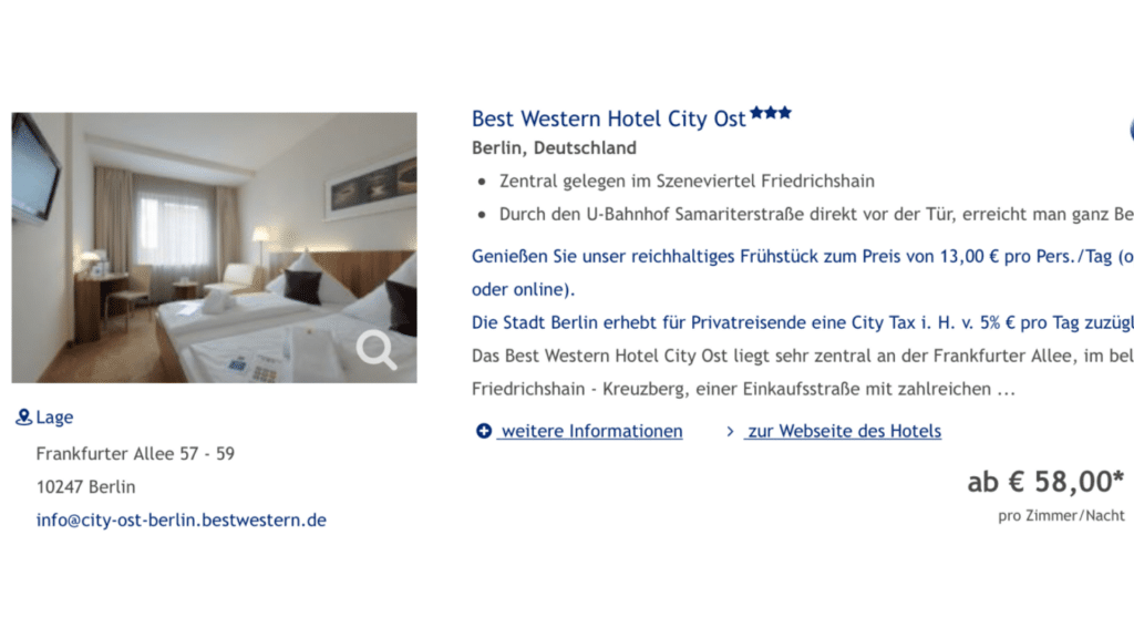 Best Western Miles And More Aktion Berlin