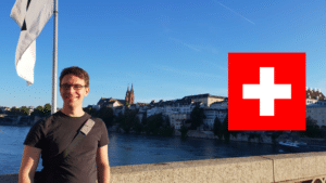 Wochenrückblick Alex Basel Mittlere Brücke Schweiz Flagge