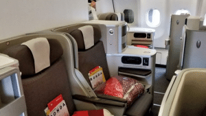 Iberia Business Class Langstrecke Airbus A330 Mittelplaetze