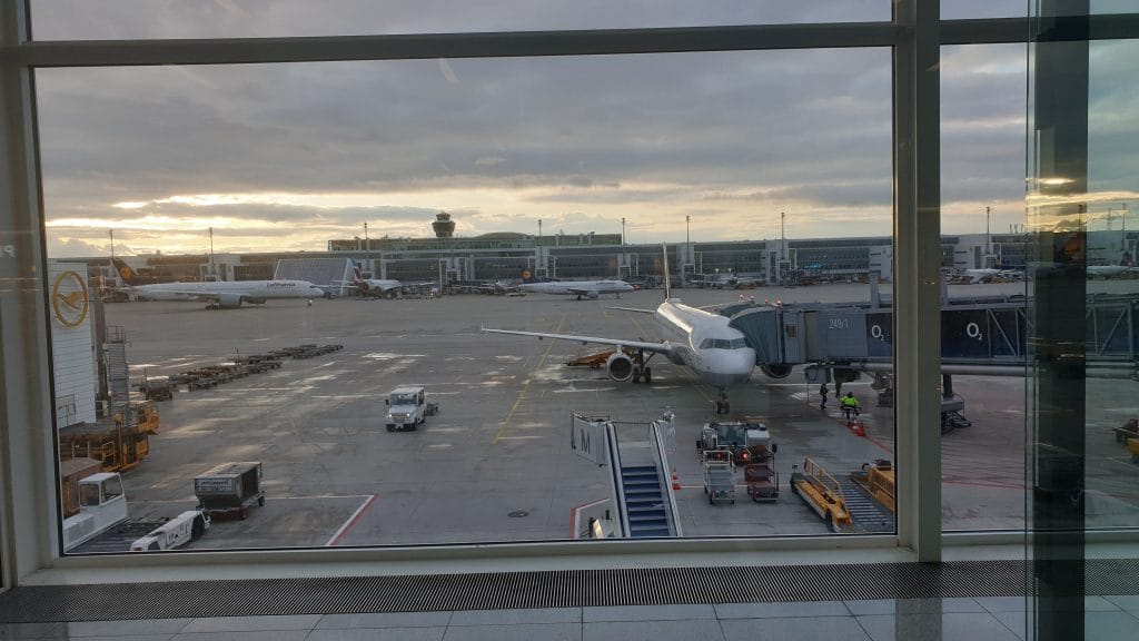 München Flughafen MUC Munich Airport Lufthansa Ausblick Vorfeld