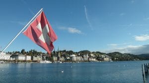Schweizer Flagge Luzern