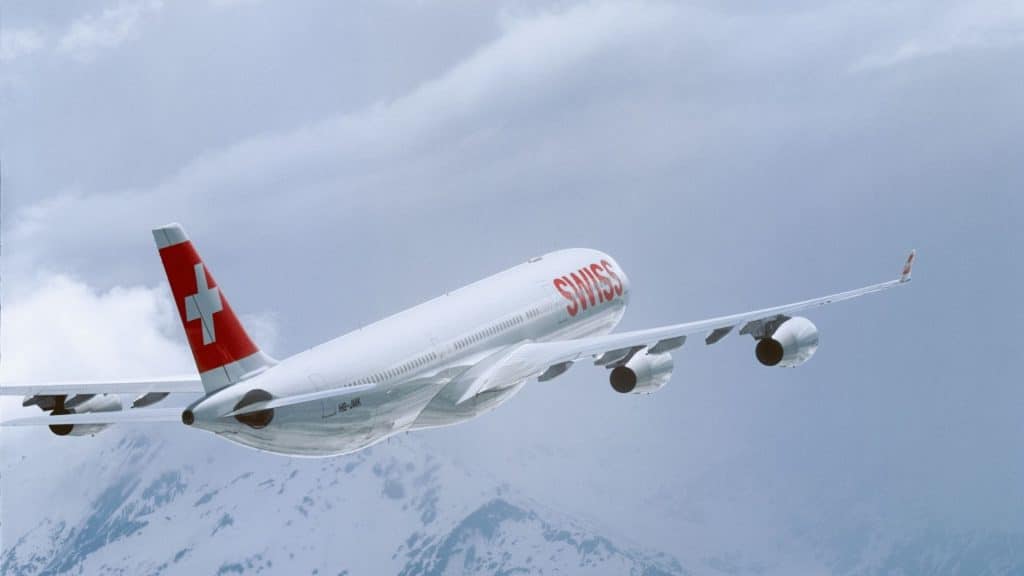 Swiss A340 Pressebild Berge