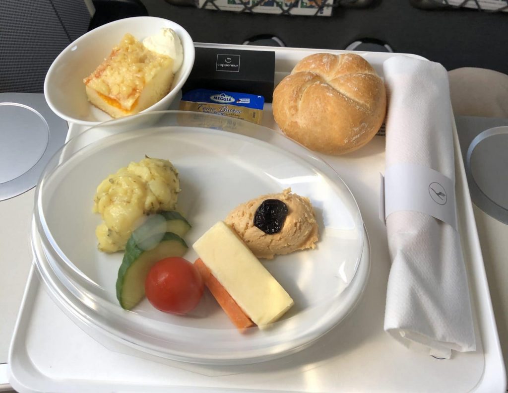 Lufthansa Business Class Frühstück
