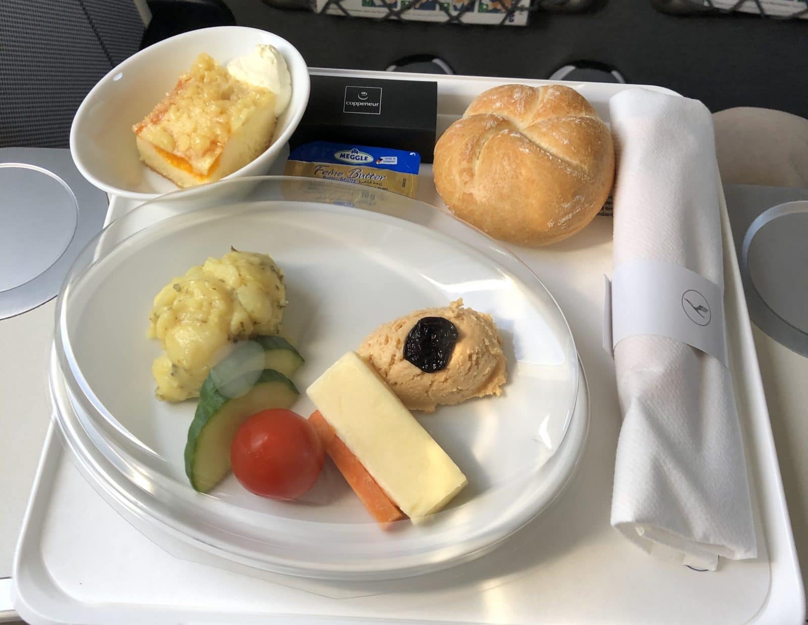 Lufthansa Business Class Frühstück