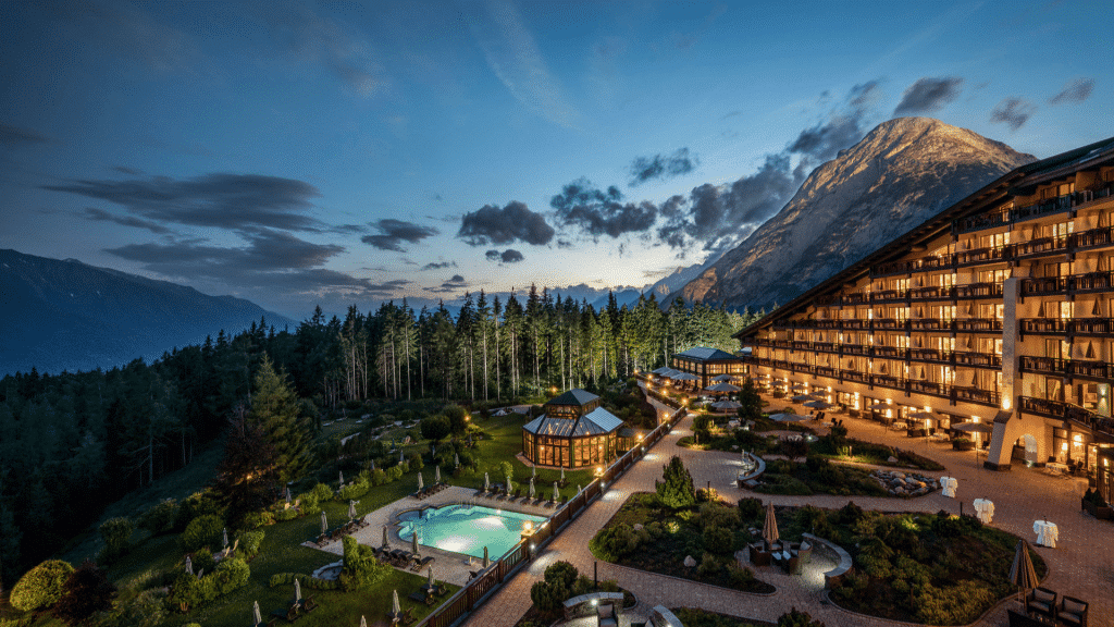 Wellensshotel Interalpen Hotel Tyrol in Österreich Aussicht 