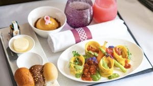 Qatar Airways Vegan Menu 1
