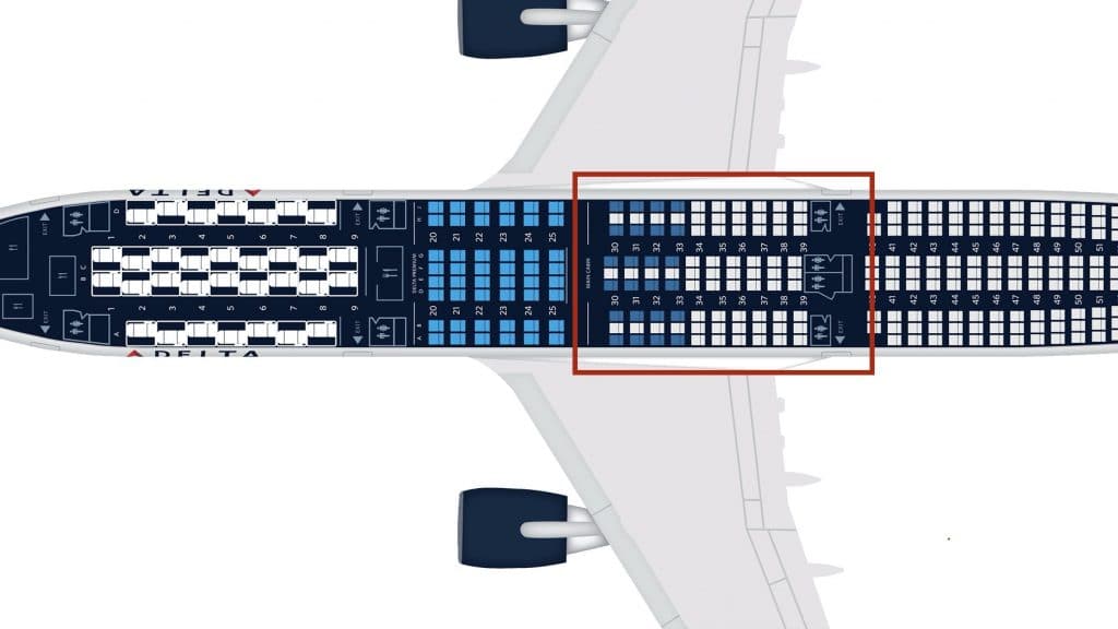 Delta A350 Seat Map Alt