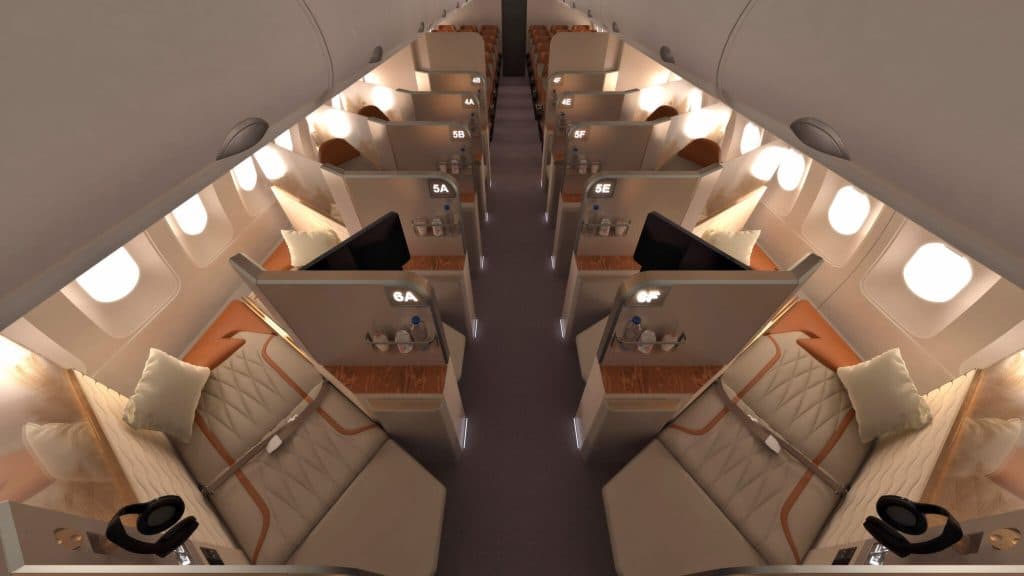 Airgo Galaxy Business Class Sitze Narrowbody 