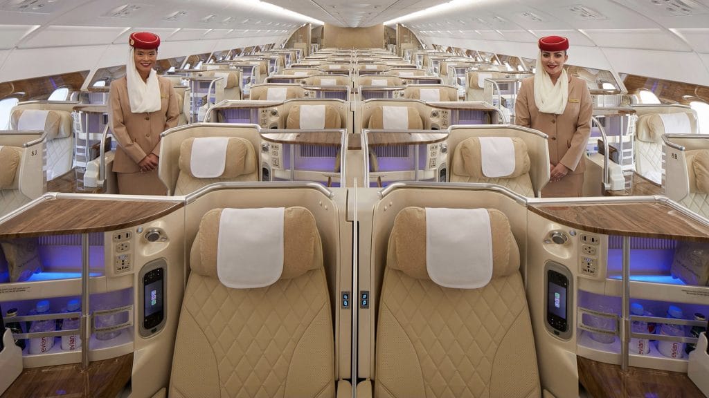 Emirates Business Class Airbus A380