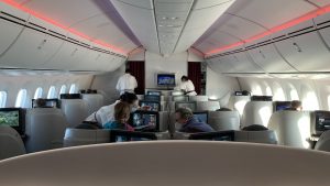 Qatar Airways Business Class Corona