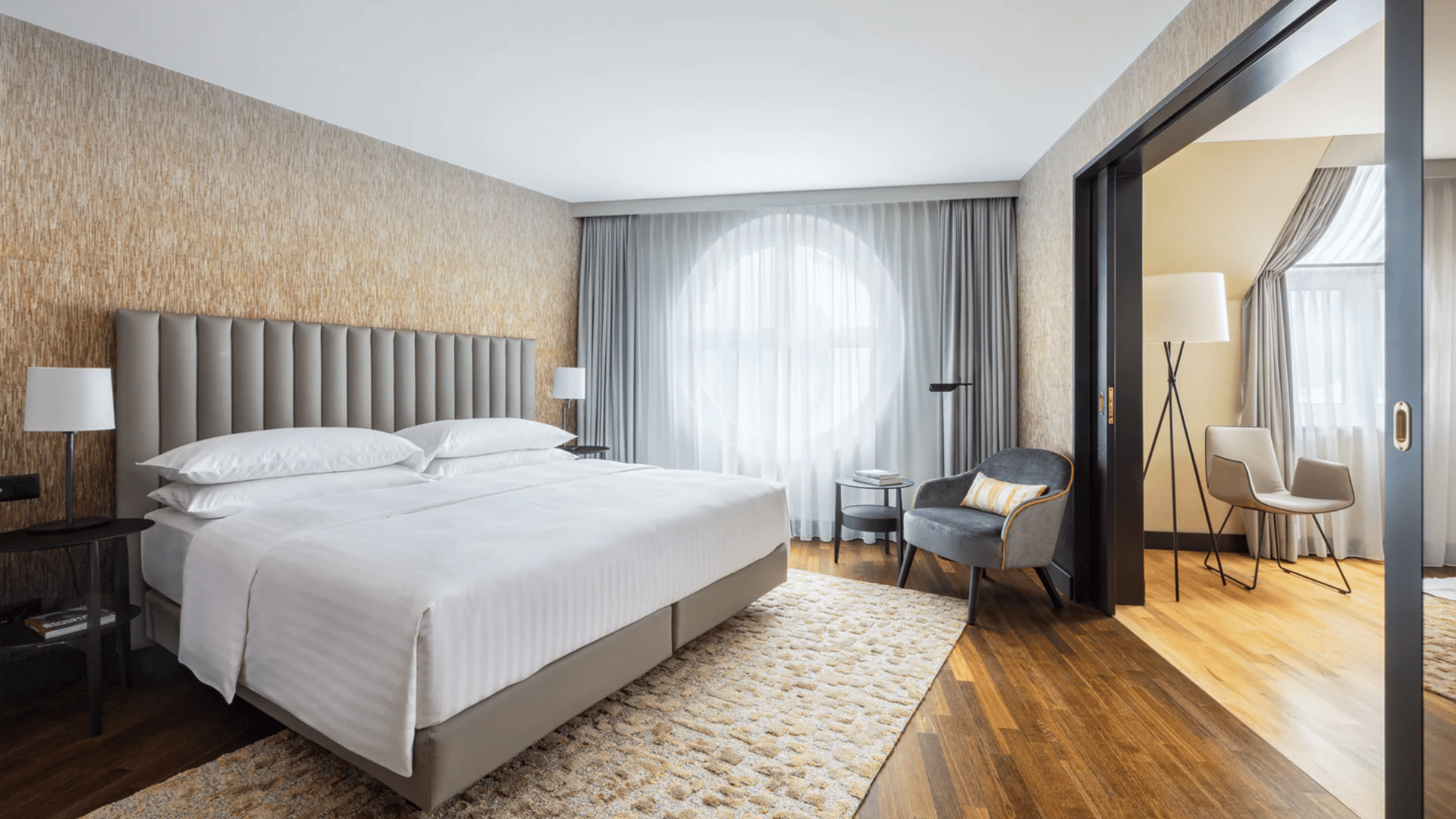Basel Marriott Hotel, Schlafzimmer Deluxe Suite