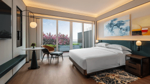 Andaz Macau Hyatt King Zimmer Balkon