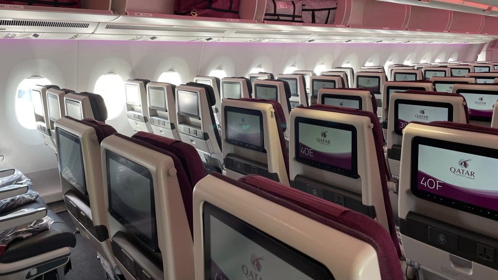 Qatar Airways A350-900 Economy Class