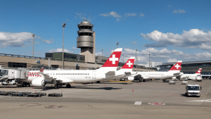 Swiss Flugzeuge Zuerich Flughafen