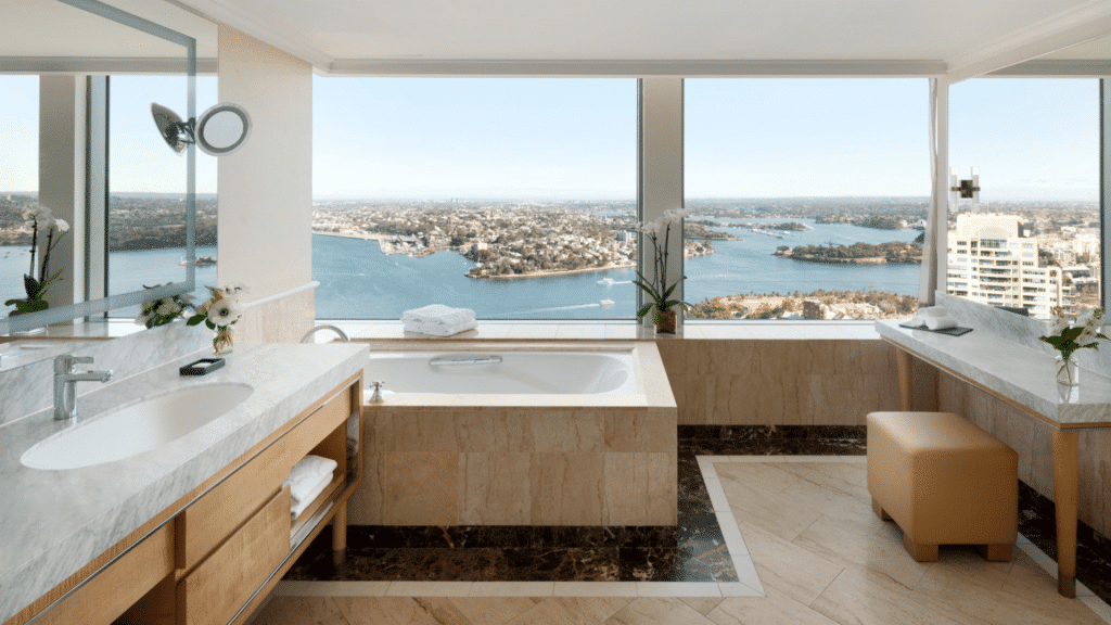 Shangri La Sydney Badezimmer Zimmer