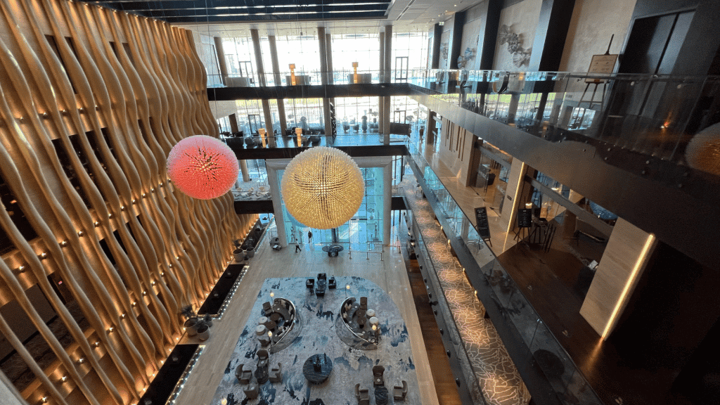 Blick Auf Die Lobby Grand Hyatt Abu Dhabi