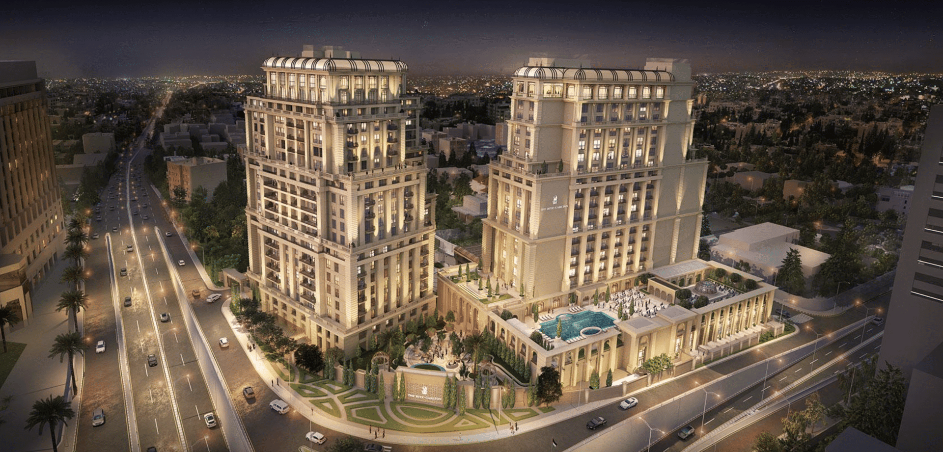 Ritz Carlton Amman, Marriott, Ansicht