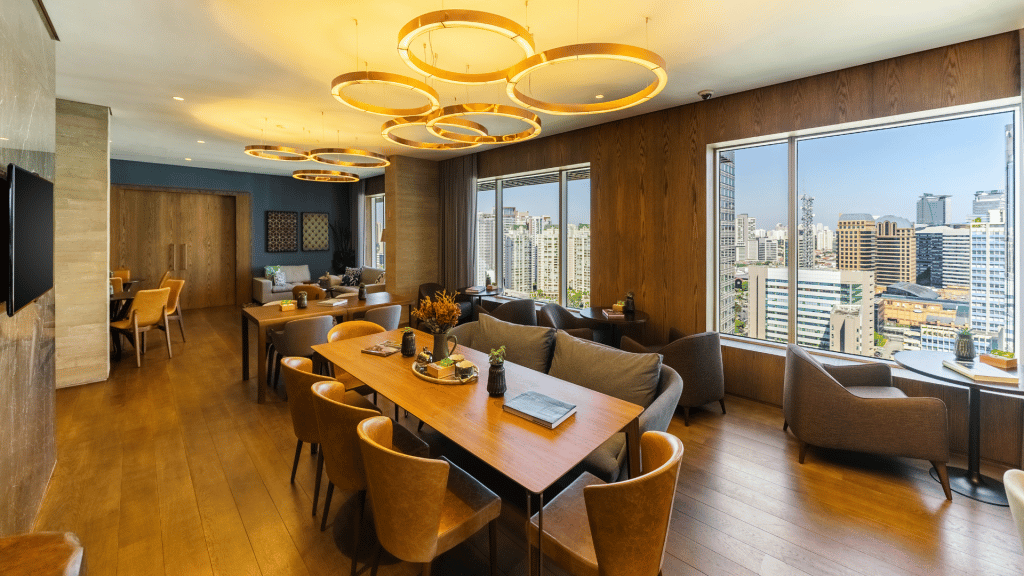 Club Lounge in einem Grand Hyatt Hotel