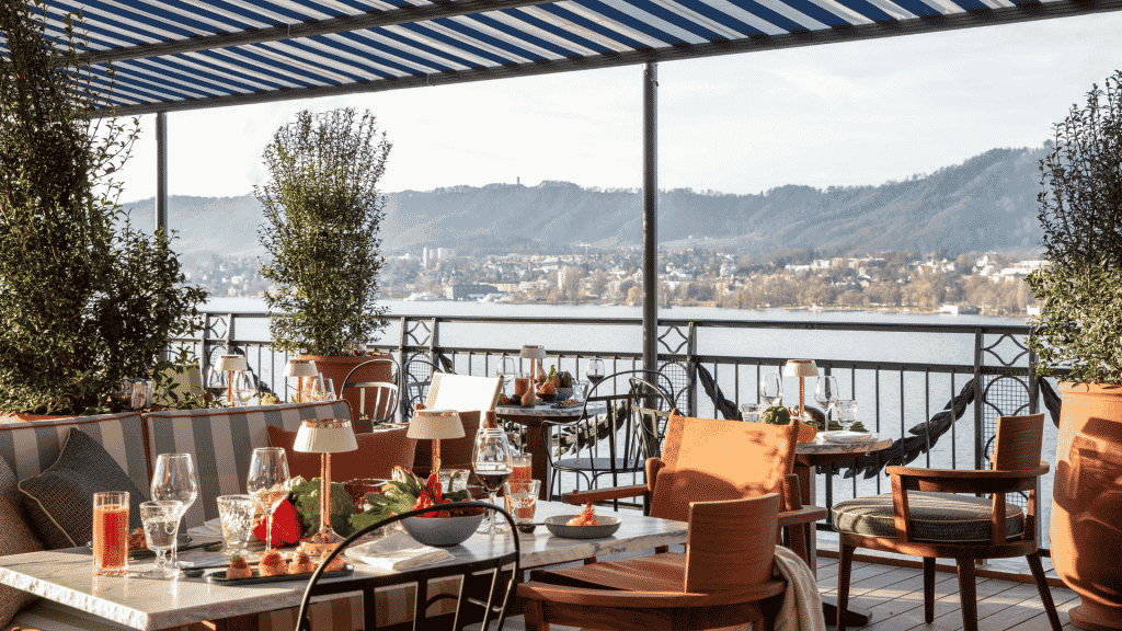 La Reserve Eden Au Lac Zurich Restaurant La Muna Dachterrasse