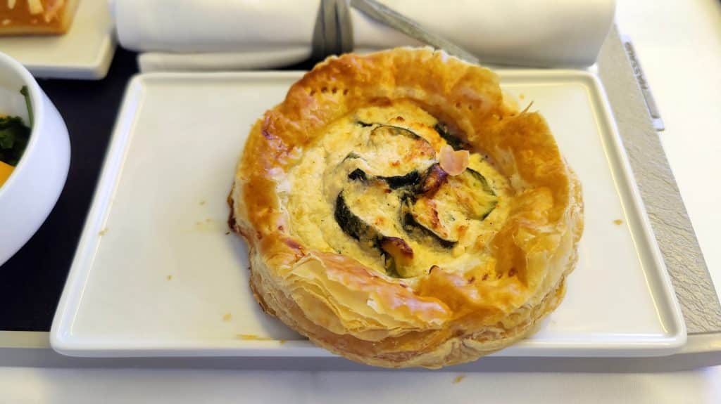 Quiche Als Snack Air France Business Class Boeing 777