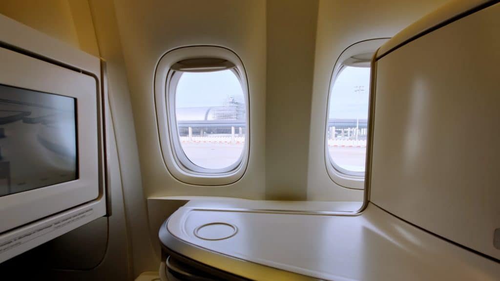 Seitentisch Am Sitz Air France Business Class Boeing 777
