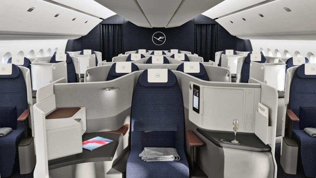 Neue Lufthansa Business Class Kabine