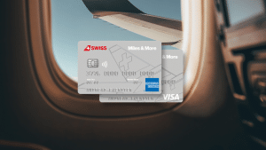 SWISS Miles And More Classic Kreditkarte Flugzeugfenster
