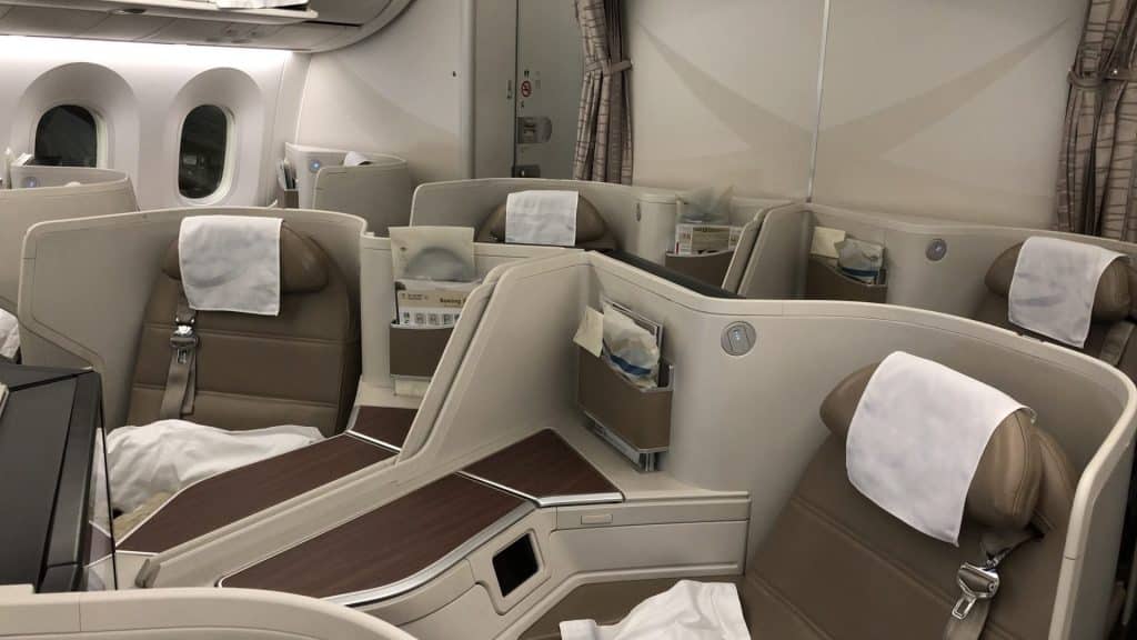 Saudia Business Class Boeing 787 Mittelsitze