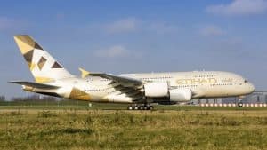 A380 Etihad On The Ground