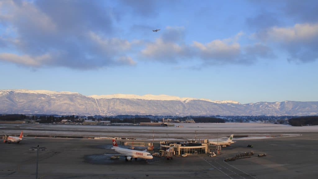 Flughafen Genf Schnee