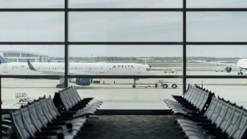 Delta Airplane On Airport 1