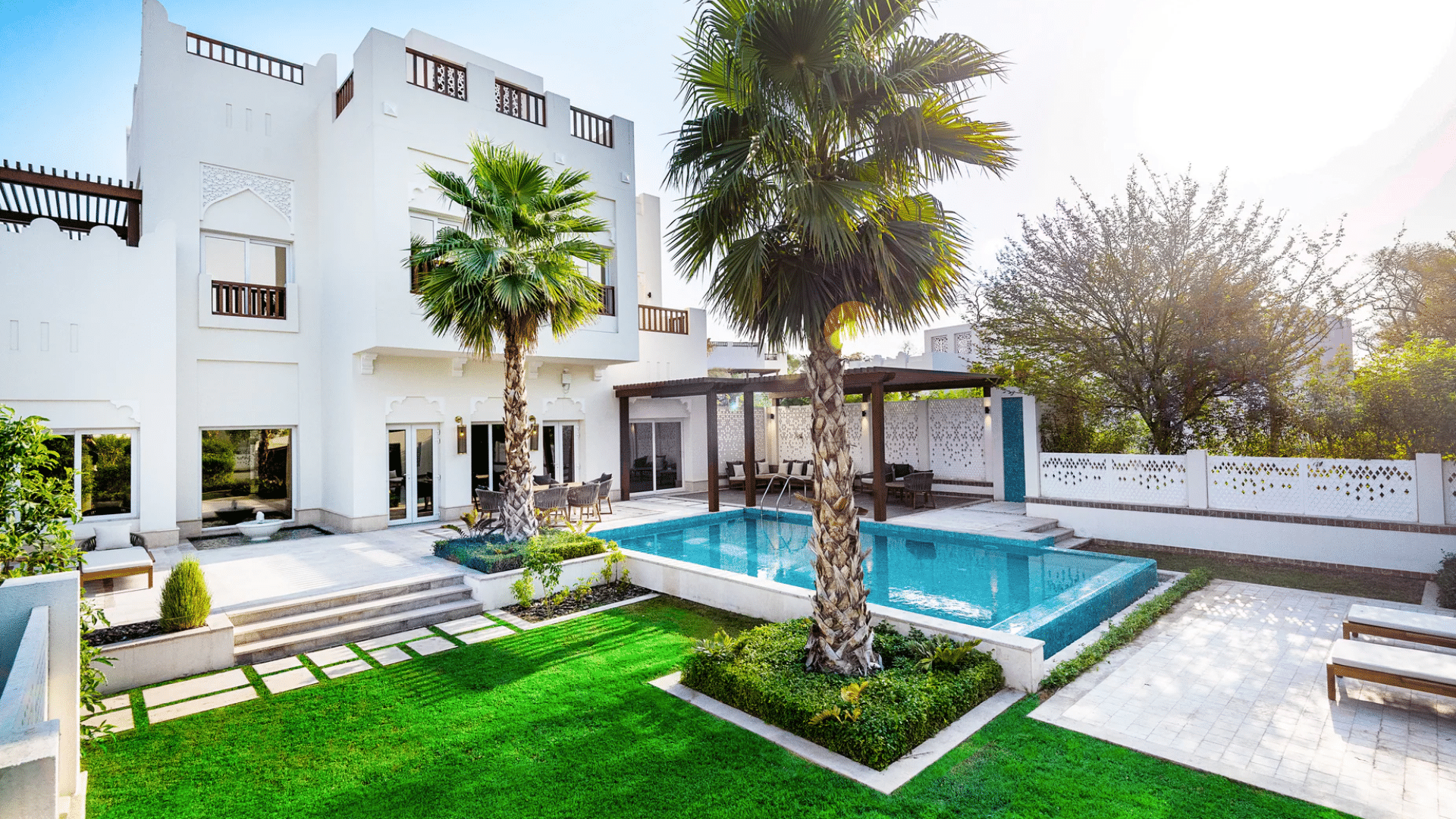 Marriott, Al Messila Resort Doha, Villa Pool Garten