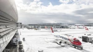 Flughafen Zuerich Edelweiss Winter