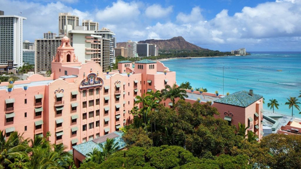 The Royal Hawaiian Resort Waikiki Hawaii Ansicht